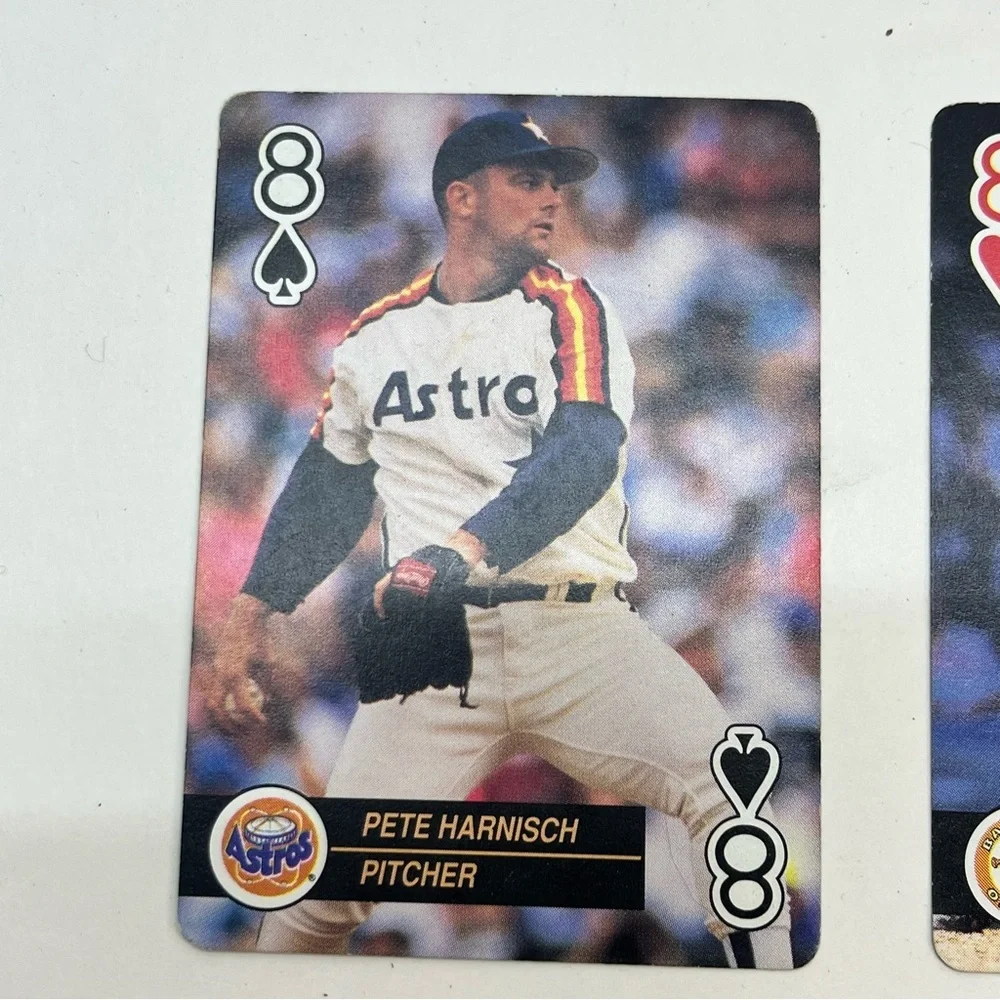 1992 u.s. playing card co. baseball lot‎ of 6 cards ephemera crafts junk journal
